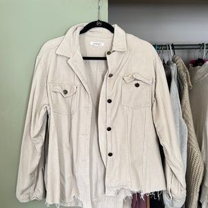 Corduroy distressed jacket
